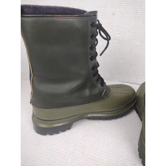 Vintage Sorel Osprey Snow Boots Mens 10 Green Kaufman Insulated Lace Up Canada main image 14